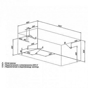 Акриловая ванна Aquanet Extra 150x70 купить в интернет-магазине Sanbest