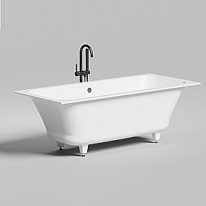 Ванна Salini Ornella Axis S-Stone 170х75 103523M белая матовая купить в интернет-магазине Sanbest