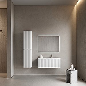 Тумба с раковиной Sancos Snob R 1.0 SNR1.0100LW/SNR1.0100RW Bianco для ванной в интернет-магазине Sanbest