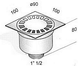 Душевой трап Migliore Bangkok ML.RIC-10.104.RA медь купить в интернет-магазине Sanbest