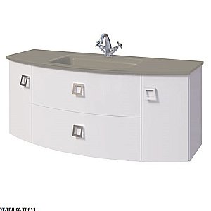 Тумба с раковиной Caprigo Legato 120 2 ящика/цвет на заказ для ванной в интернет-магазине Sanbest