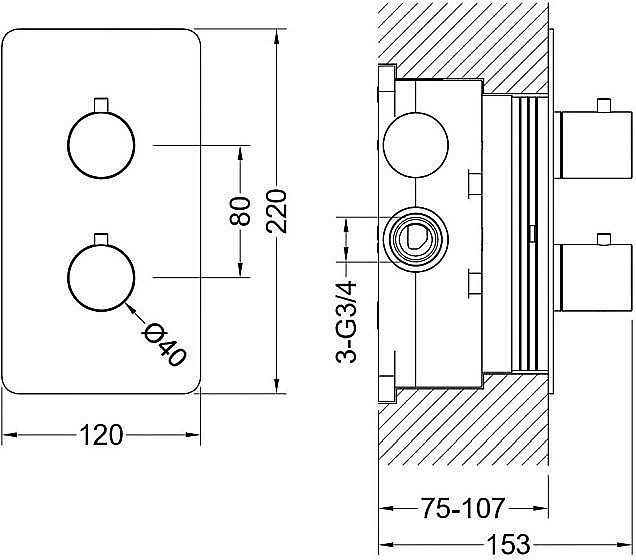 Смеситель для душа Aquatek Европа AQ1391CR хром купить в интернет-магазине сантехники Sanbest