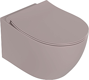 Унитаз подвесной Allen Brau Fantasy 3 Vortex 4.11035.TP коричневый матовый, с крышкой микролифт, слив торнадо купить в интернет-магазине Sanbest