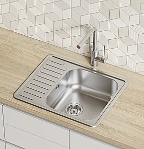 Кухонная мойка Iddis Strit STR58SDi77 58 сатин купить в интернет-магазине сантехники Sanbest