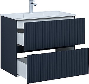 Тумба с раковиной Aquanet Джейн 80 маренго для ванной в интернет-магазине Sanbest