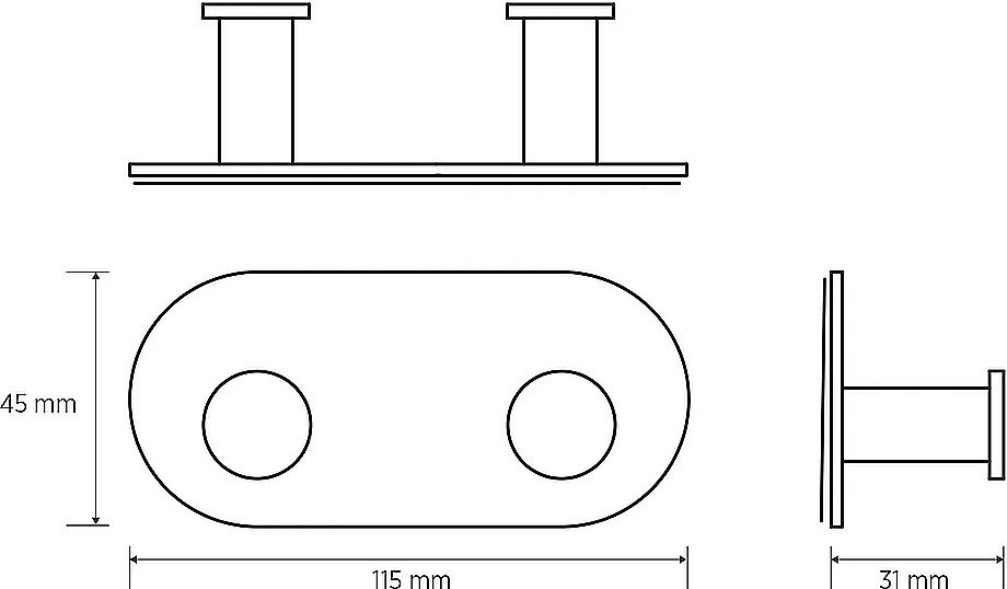 Крючок Bemeta EASY 163106370  черный матовый купить в интернет-магазине сантехники Sanbest
