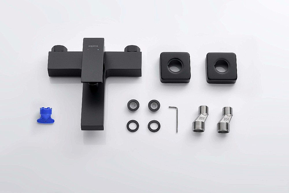 Смеситель для ванны Aquatek Либра AQ1640MB черный матовый купить в интернет-магазине сантехники Sanbest