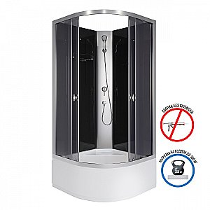 Душевая кабина Niagara Eco E100/40/TN/BK 100х100 купить в интернет-магазине Sanbest