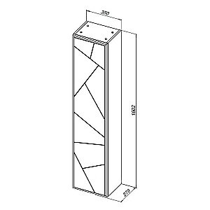 Пенал Allen Brau Paris 35 1.360005.CGM олива матовый для ванной в интернет-магазине сантехники Sanbest