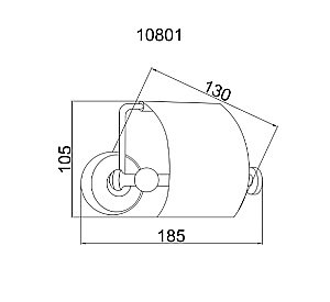 Держатель туалетной бумаги Boheme Provanse 10801 купить в интернет-магазине сантехники Sanbest