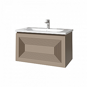 Тумба с раковиной Caprigo Modo-Quarta 100 с интегрированной ручкой, цвет на выбор для ванной в интернет-магазине Sanbest