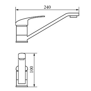 Смеситель для кухни Veragio Pont VR.PNT-2180.CR купить в интернет-магазине сантехники Sanbest