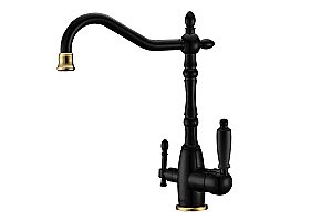 Смеситель для кухни Zorg Sanitary ZR 312-33 YF Черный Бронза купить в интернет-магазине сантехники Sanbest