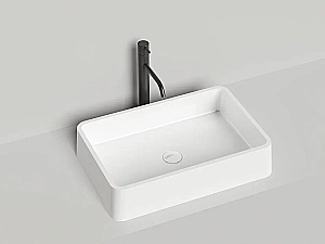 Раковина накладная Salini Gloria 07 1102207M 59,5 из искусственного камня S-Stone, белая матовая купить в интернет-магазине Sanbest