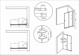 Шторка для ванны Cezares Stream VFS-11 80 C купить в интернет-магазине Sanbest
