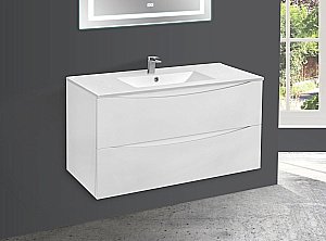 Тумба с раковиной Vincea Mia 1000 G.White для ванной в интернет-магазине Sanbest