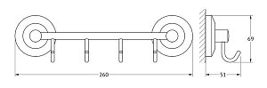 Крючок FBS Standard 25 STA 025 купить в интернет-магазине сантехники Sanbest