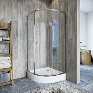 Душевой уголок Koller Pool Watrfall Line NF91 90x90 прозрачный купить в интернет-магазине Sanbest