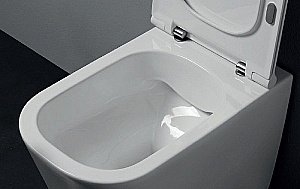 Унитаз подвесной Kerasan Tribeca 5114 Белый матовый, безободковый купить в интернет-магазине Sanbest