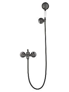 Смеситель для ванны с душем WONZON & WOGHAND STEAM, Темный графит (WW-88639008-BGM) купить в интернет-магазине сантехники Sanbest