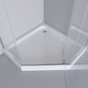 Душевой уголок с поддоном Niagara Eco NG-010-14D 100х100 стекло прозрачное/профиль хром купить в интернет-магазине Sanbest