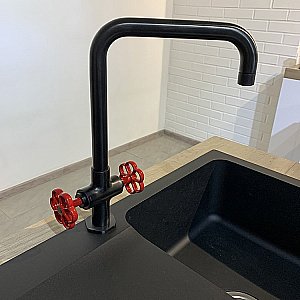 Смеситель для кухни PAINI Garage 72PZ490RB599BREPT черный матовый купить в интернет-магазине сантехники Sanbest