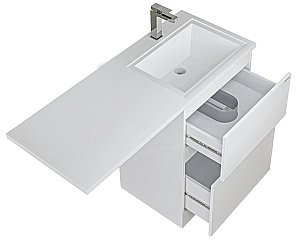 Тумба с раковиной Grossman Марсал 120 белая для ванной в интернет-магазине Sanbest