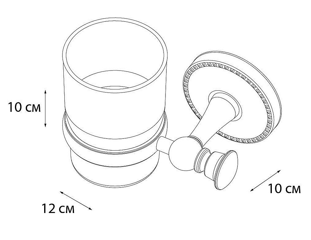 Стакан FIXSEN ADELE FX-55006 купить в интернет-магазине сантехники Sanbest
