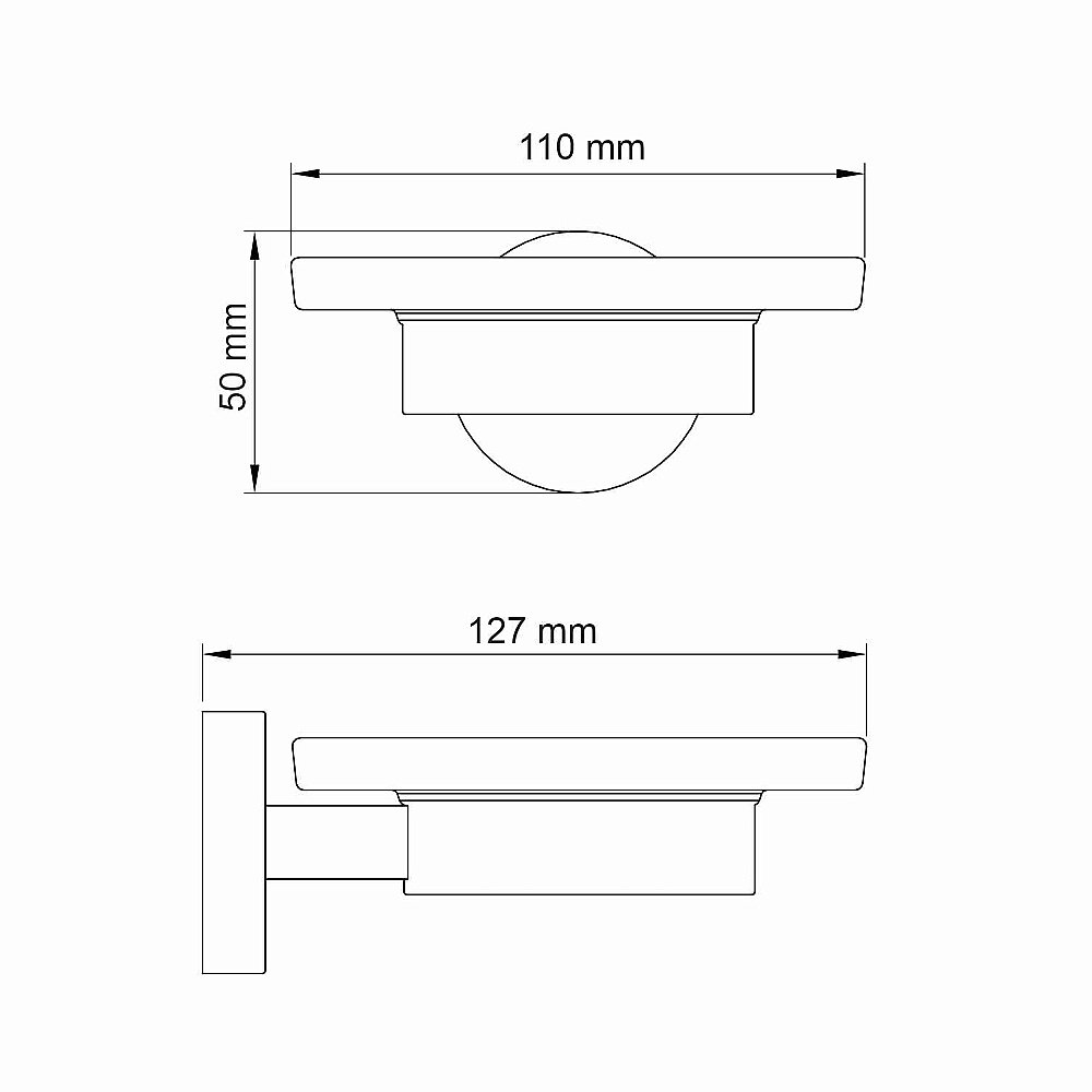 Мыльница WasserKRAFT Asphe K-77729 розовое золото купить в интернет-магазине сантехники Sanbest