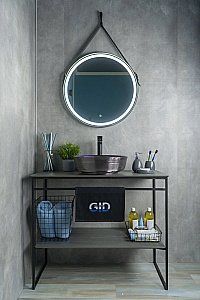 Раковина накладная Gid Esfera 41,5 D1315h107 53332 хамелеон с декором купить в интернет-магазине Sanbest