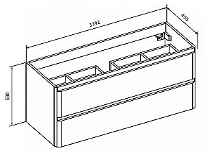 Тумба с раковиной BelBagno ALBANO 2C 120 Rovere Rustico для ванной в интернет-магазине Sanbest