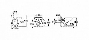 Унитаз подвесной Roca Victoria 34630300R купить в интернет-магазине Sanbest