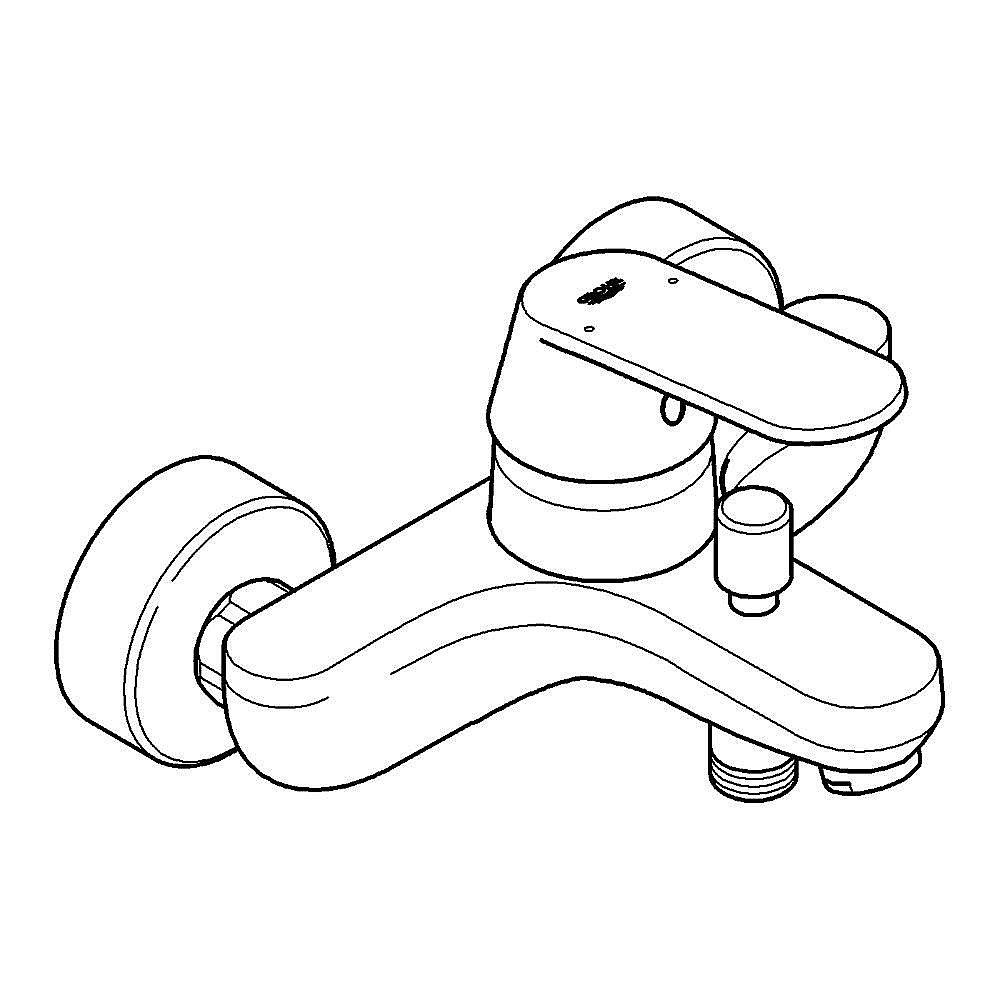 Смеситель для ванны Grohe Eurosmart Cosmopolitan 3283100A хром купить в интернет-магазине сантехники Sanbest