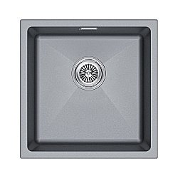 Кухонная мойка Paulmark LUMI 45UNI LU45-GRM серый металлик купить в интернет-магазине сантехники Sanbest