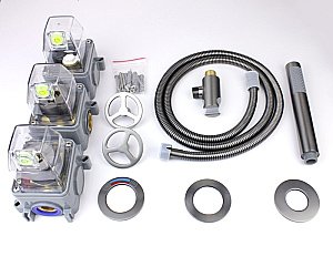 Душевая система Bronze de Luxe LIBERTY 5011GG-L графит купить в интернет-магазине сантехники Sanbest