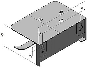 Держатель туалетной бумаги Aquanet Магнум 336613 черный матовый купить в интернет-магазине сантехники Sanbest