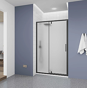 Душевая дверь Veconi Ottimo 100 OP20B-100-07-C9 стекло матовое/профиль черный матовый купить в интернет-магазине Sanbest