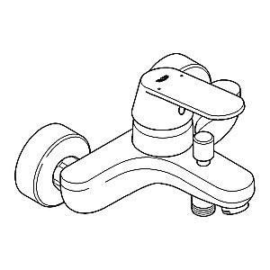 Смеситель для ванны Grohe Eurosmart Cosmopolitan 3283100A хром купить в интернет-магазине сантехники Sanbest