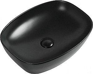 Раковина накладная Aquanet Fine-1-MB 50 273682 черная матовая купить в интернет-магазине Sanbest