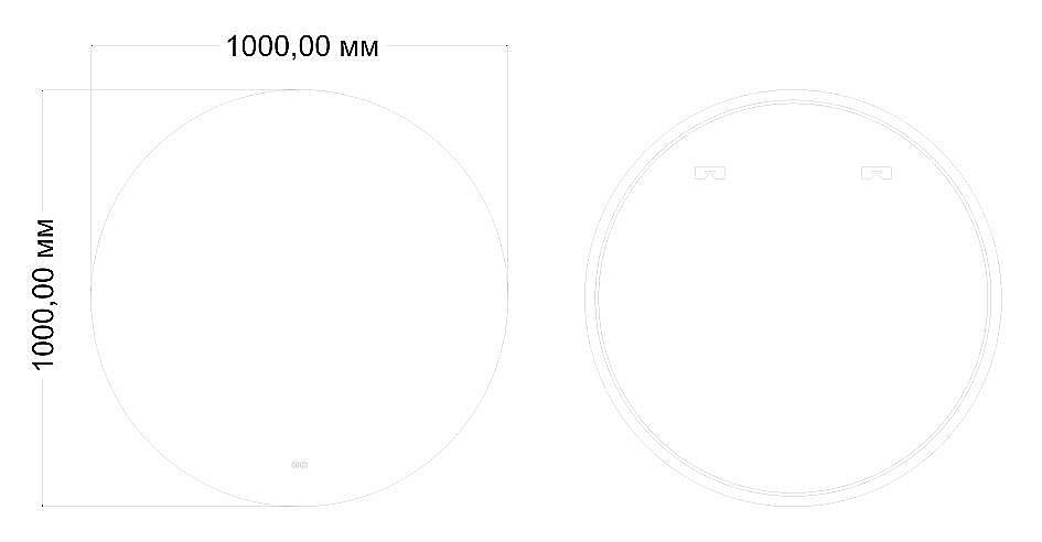 Зеркало Art&Max Sanremo AM-San-1000-DS-F-Nero в ванную от интернет-магазине сантехники Sanbest