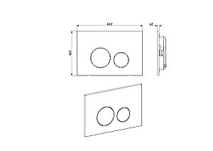 Кнопка для инсталляции Boheme 649-CR хром купить в интернет-магазине сантехники Sanbest