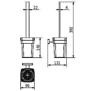 Ершик для туалета Langberger Alster 11925A купить в интернет-магазине сантехники Sanbest