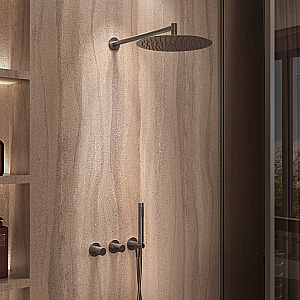 Душевая система Vincea Aura VSFW-6AU1GM вороненая сталь купить в интернет-магазине сантехники Sanbest