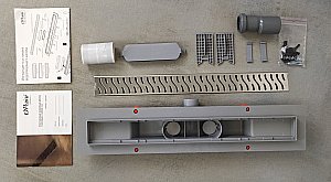 Душевой лоток PAINI Harmony CH450HN 45 с рамкой, хром купить в интернет-магазине Sanbest