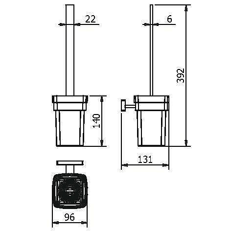 Ершик для туалета Langberger Alster 11925A купить в интернет-магазине сантехники Sanbest