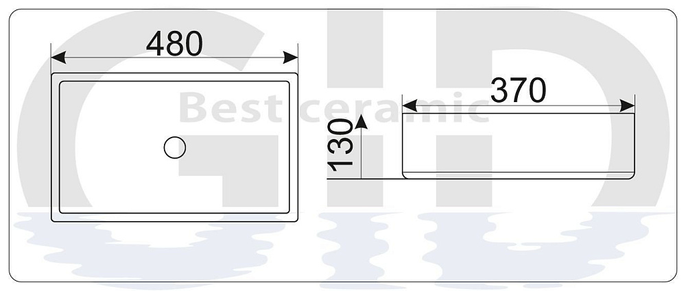 Раковина GID 9103 купить в интернет-магазине Sanbest