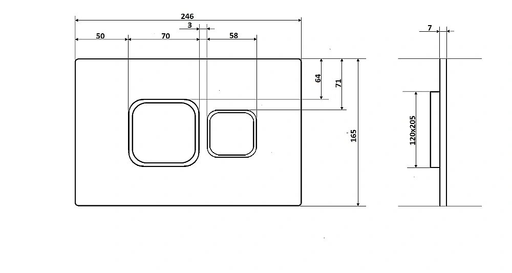 Кнопка для инсталляции CeruttiSpa 8960 белая глянцевая купить в интернет-магазине сантехники Sanbest