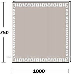 Зеркало LED De Aqua ТРЕНД 205768 100x75 в ванную от интернет-магазине сантехники Sanbest