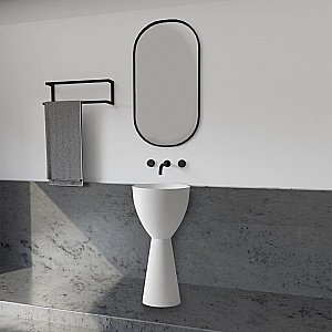 Раковина ABBER Stein AS2507 45 белая матовая купить в интернет-магазине Sanbest