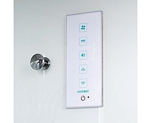 Душевая кабина DTO K409S 90x90 LED с электрикой прозрачная/хром купить в интернет-магазине Sanbest